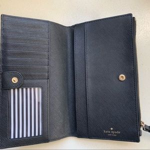 Black Kate Space Wristlet Wallet